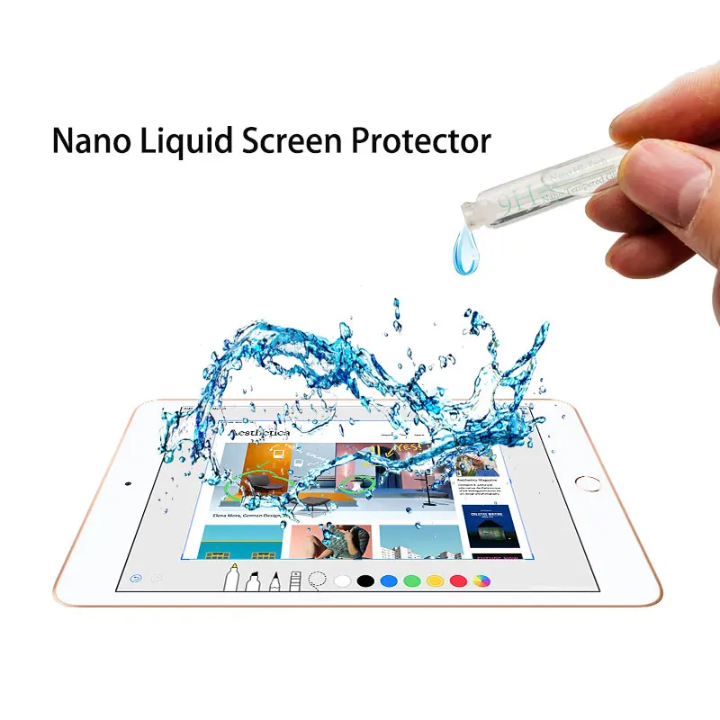Для Apple iPad Air Mimi Pro 12 9 11 7 10 5 4 2 3 Wi Fi Защитная пленка для экрана HD Nano жидкое закаленное