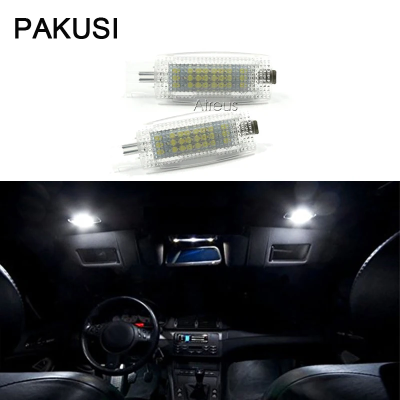 PAKUSI Car LED Vanity Mirror Lights 12V Dome Lamp For VW Golf GTi EOS
