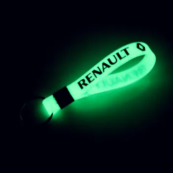 

Luminous Silicone Car keyring Car Case for Renault Megane 2 3 Duster Logan Clio Accessories Automobiles car styling