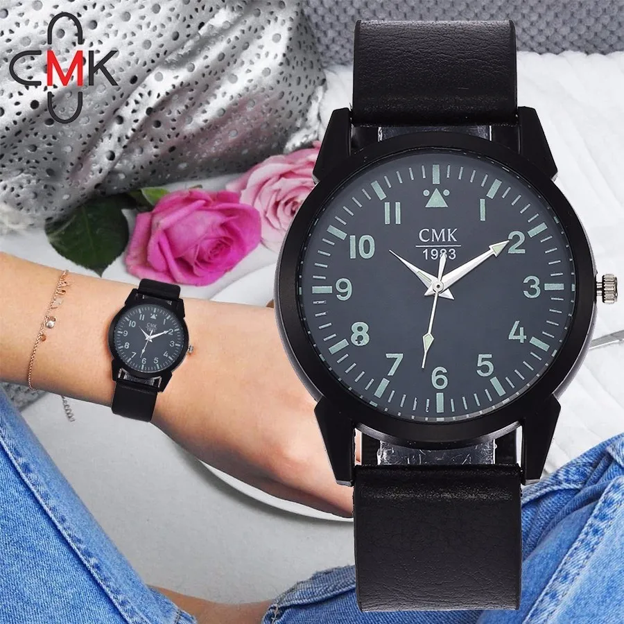 

CMK Women Watch 2018 New Elegant Dress Watch Fashion Casual Leather Strap Quartz Wrist Watches Montre Femme Reloj Mujer