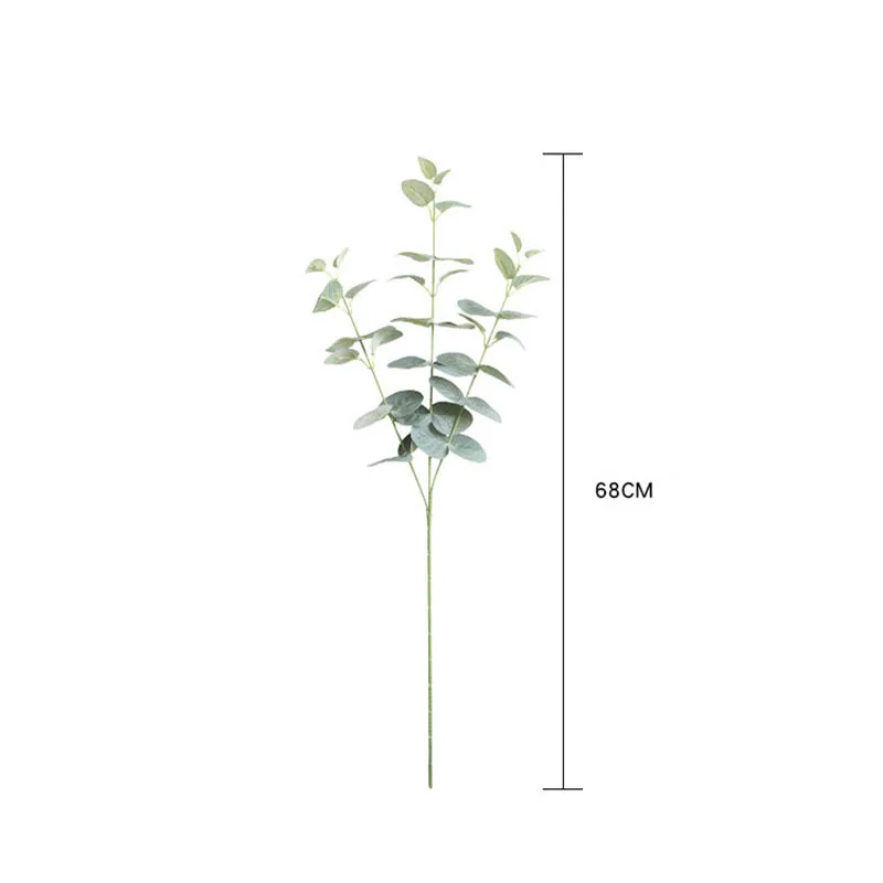 Flone Artificial Money Leaf Plants Bouquet Silk Flowers Arrangement Fake Tree Branch Wedding Supplise Home Garden Decoration (3)