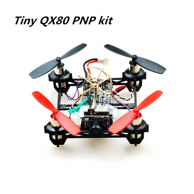 

DIY FPV micro indoor Tiny QX80 mini drone frame PNP kit F3_EVO brush FC 8520 brush motors with 25MW 32-CH 520TVL camera
