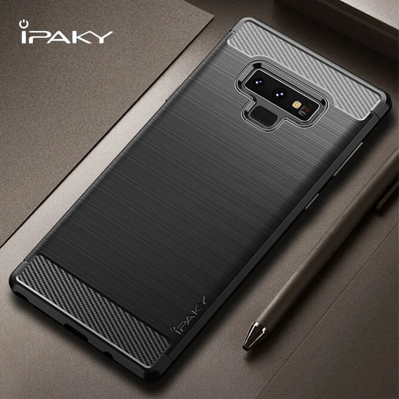 

For Note 9 Case iPaky Luxury Brushed Back Cover Soft TPU Silicone Shockproof Case For Samsung Galaxy Note9 Note 9 Case Coque