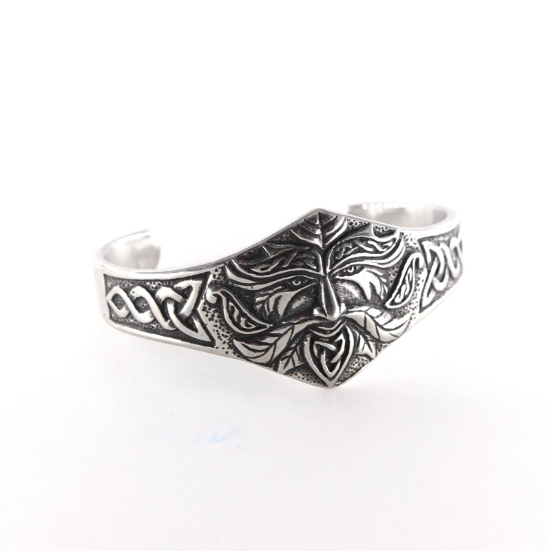  Men's Handmade Nordic Rune Bangle Viking men cuff bangles (2)