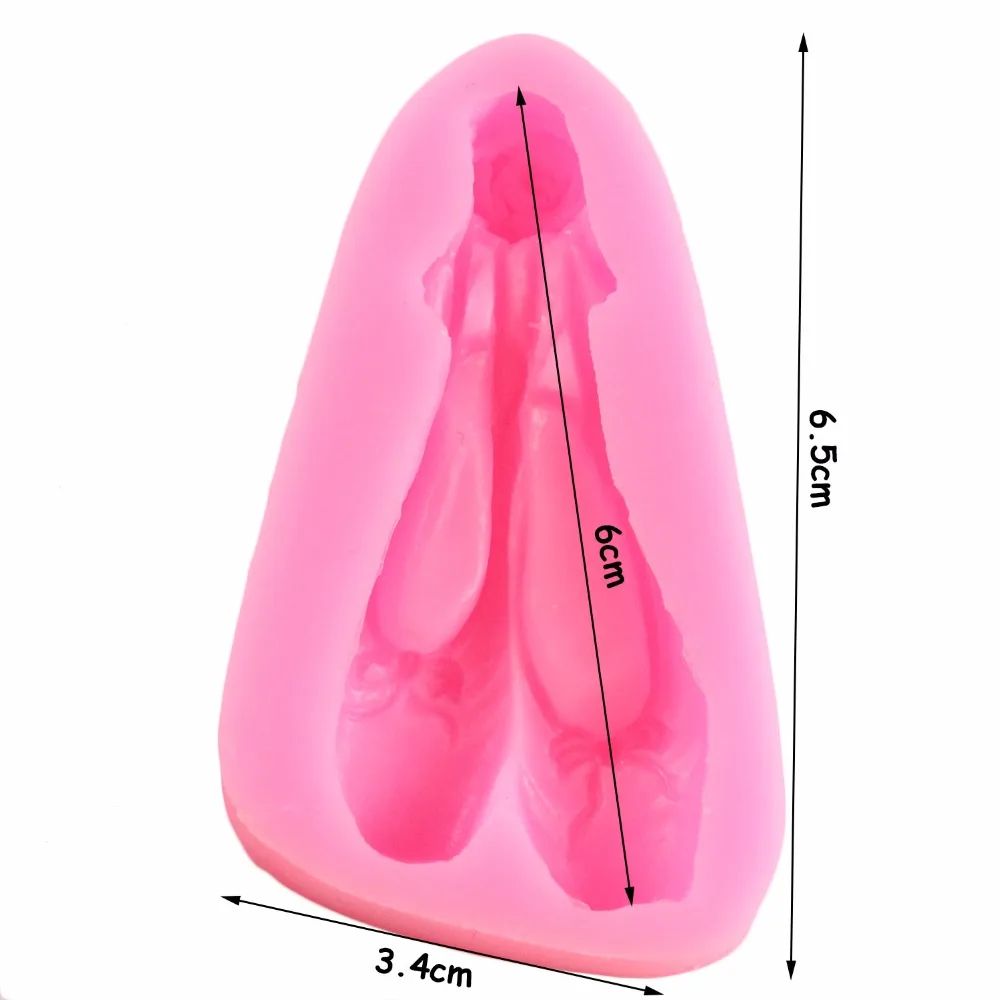 Силиконовые формы для выпечки помадные формы балетные Тапочки Обувь Форма для шоколадной мастики украшения торта инструменты Полимерная глина формы для конфет