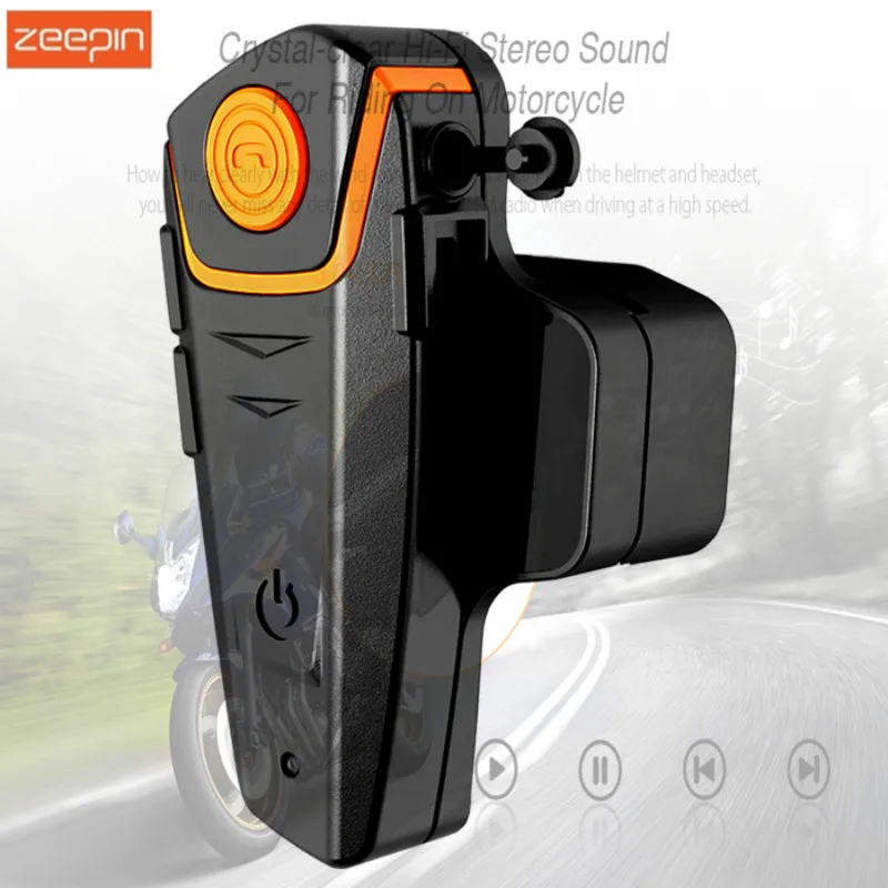 

BT-S2 1000M Motorcycle Bluetooth Headset Intercom Interphone HeadPhone Speaker With FM Radio+ EU Plug For Cell Phone