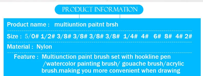 12Pcs Paint Brushes Set Nylon Hair Painting Brush Variety Style Short Rod Oil Acrylic Brush Watercolor Pen Art Supplies 12