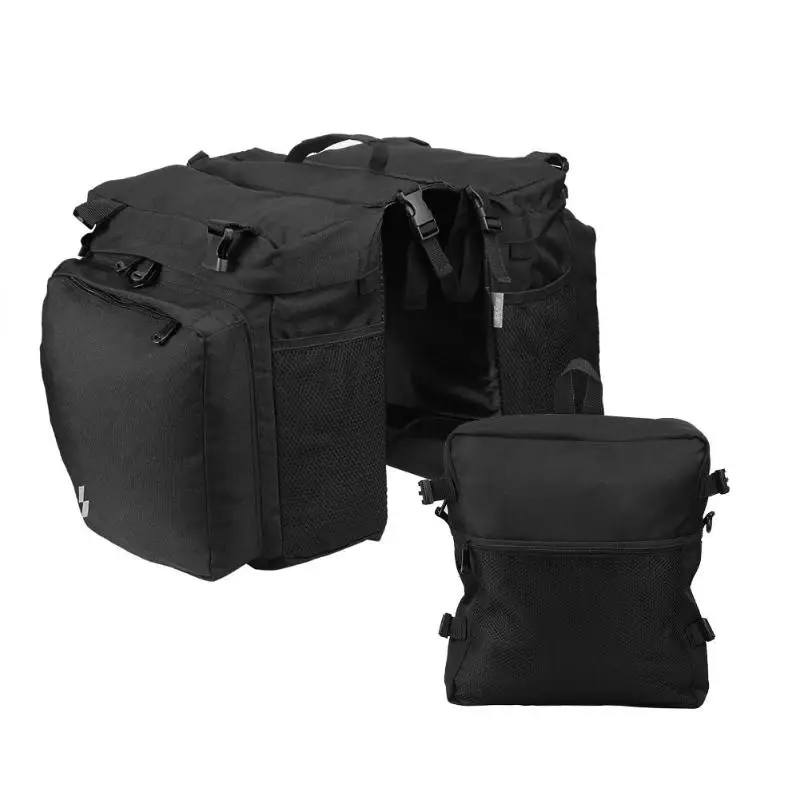 

Double-sided double buckles 15L Bicycle Cycling Rear Rack Luggage Pack Mountain Road Bike Back Seat Double Side Pannier Bag