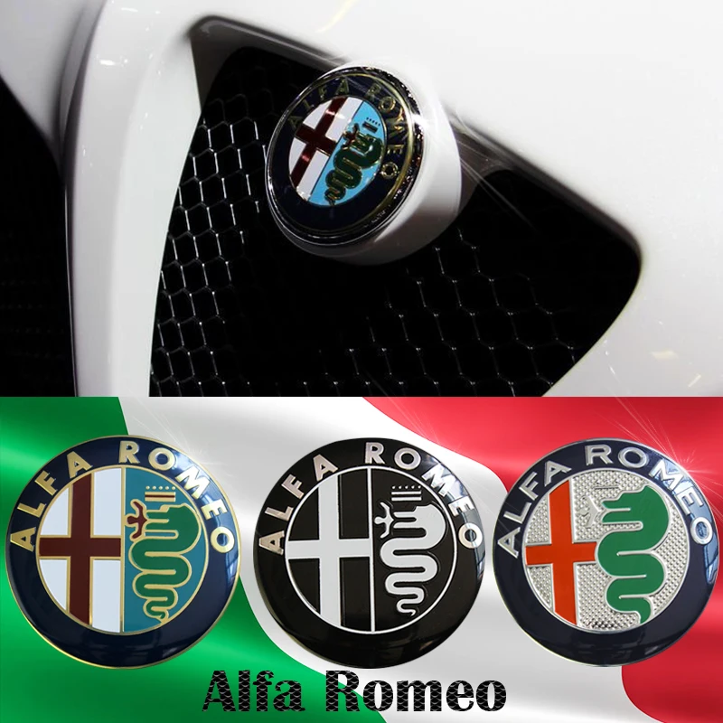 Adesivo Logo Distintivo Emblema Corpo Serpente In Metallo 3D Per Alfa Romeo Giulietta GT Giulia Mito 147156156156166166 Decorazione Dellautomobile