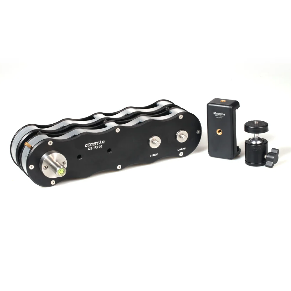  New Commlite 4-times Distance Retractable Mini Aluminum Alloy Video Slider for DSLR Camera Micro Ca