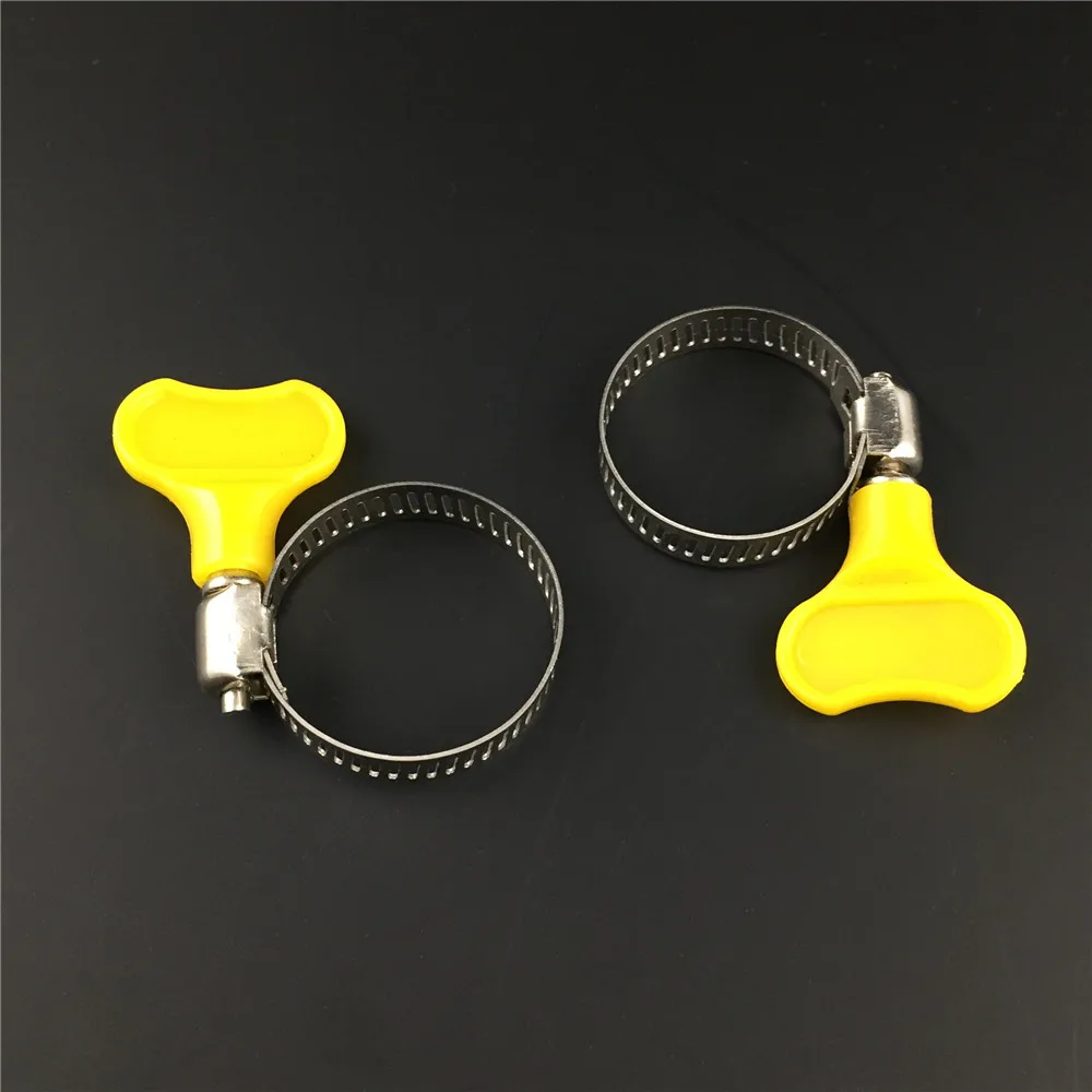 2pcslot 8mm-12mm10-16mm Type Hose Clamps with handle,Stainless steel hose Clamp Hoop Pipe Clips For Homebrew Tube Fitting (6)