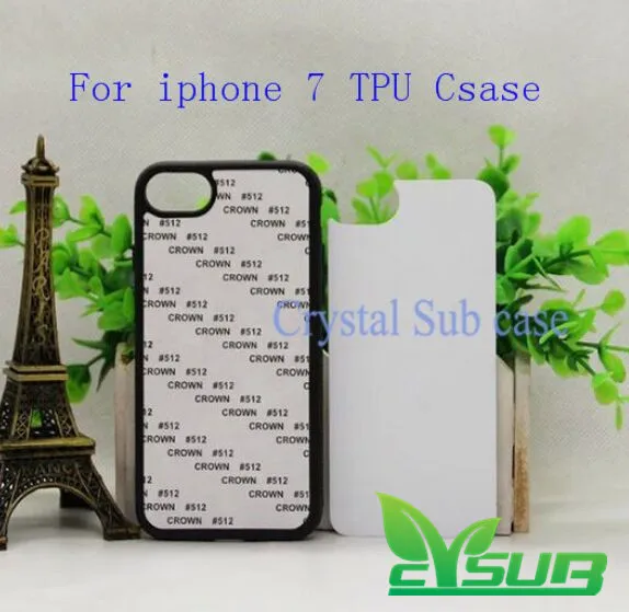 imágenes para 2d en blanco sublimación cubierta de tpu + pc phone case para iphone 7 con placas y pegamento 100 unids imágenes para 2d en blanco sublimación cubierta de tpu + pc phone case para iphone 7 con placas y pegamento 100 unids