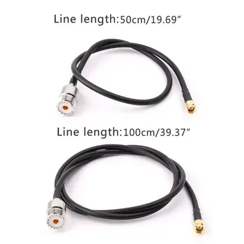

UHF SO239 Female To SMA Male Straight RG58 Pigtail Cable RF Coaxial Assembly Cables