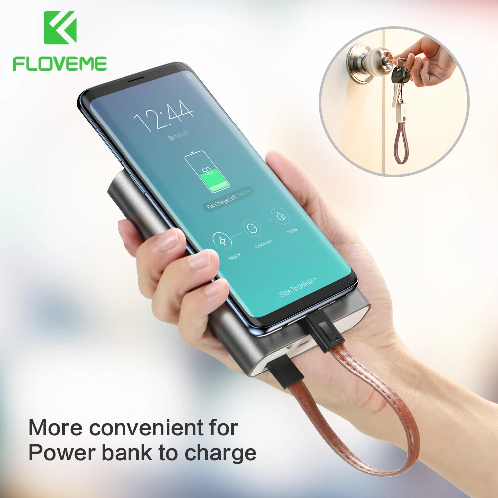 

FLOVEME Key Chain Micro Usb Cable Fast Charge Usb Data Cable Microusb Usb Charging Cord Short For Samsung S7 Xiaomi Redmi Note 5