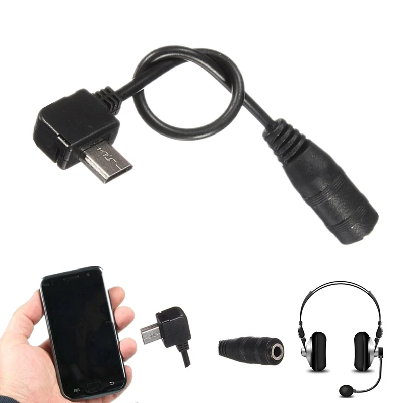 LEORY Micro USB до 3,5 мм Женский стерео разъем наушники гарнитура аудио Музыка адаптер Соединительный кабель для NOKIA