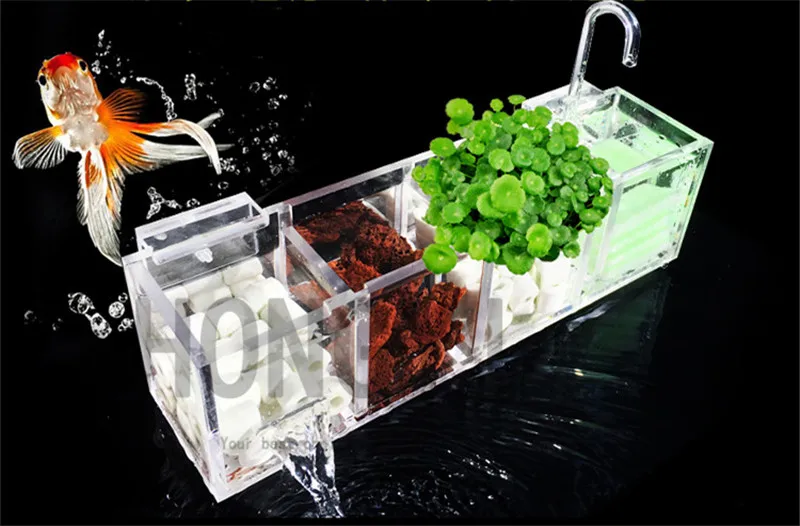 HONGYI 1 шт. акриловый Внешний фильтр для аквариума коробка с водяным насосом