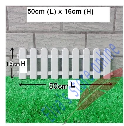 50 см x 16 см Пластик заборы белый перила заборы Европейский стиль Страна вставить землю для сада Двор Декор легко собранные