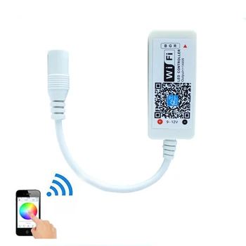 

Mini RGB Led Wifi Controller Signal Receiver For RGB LED Strip Downlight IOS Android Smartphone Control Timer Music Control