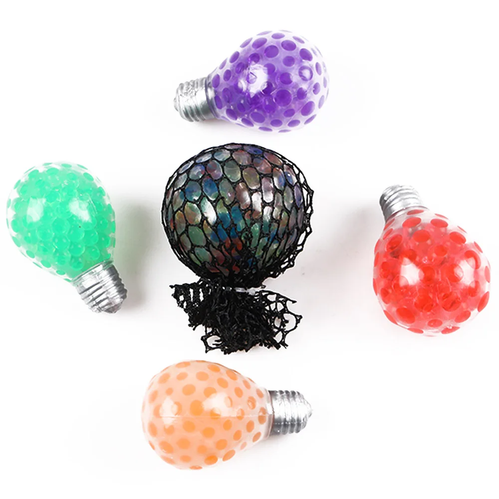 

HOT Anti-stress Squeeze Venting Ball Toy Bulb Shape Smash Release Pressure Hand Wrist Exercise Decompression For Children Adult