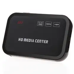 Full HD 1080 P медиаплеер центр RM/RMVB/AVI/MPEG мультимедиаплеер с HDMI YPbPr VGA AV USB SD/MMC Порт дистанционного управления