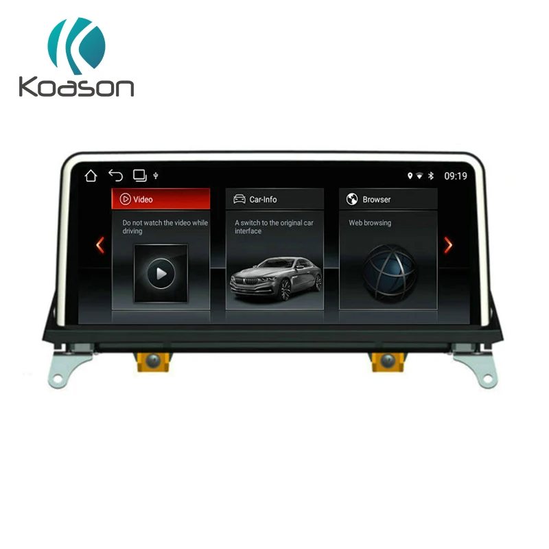 Koason 10,2" HD экран Android 8,1 автомобильный аудио Авто Видео Медиа стерео плеер для BMW X5 X6 E70 E71 2011-2013 CIC gps навигация