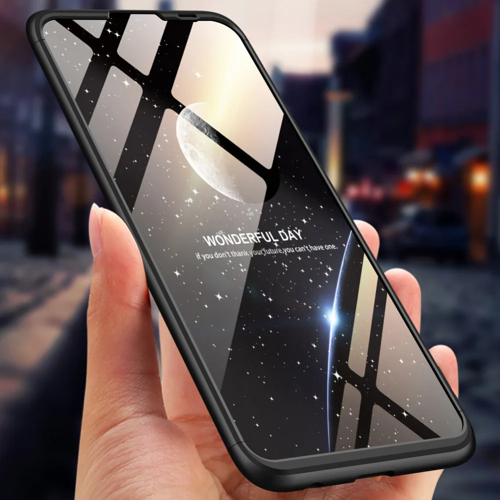 

360 Degree Full Protection Hard Case For Huawei P Smart 2019 Back Cover shockproof case For Huawei Honor 10 Lite case + Film
