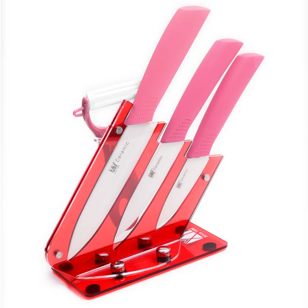 XYJ Brand Best Ceramic Knife Gift Set 5,4,3 Inch Slicing Utility Paring
