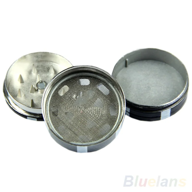 New Metal Three Layers Poker Style Herbal Herb Tobacco Grinder Hand
