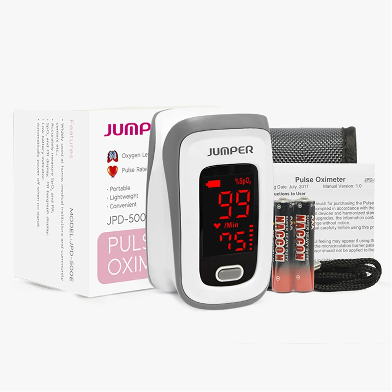 Hot Jumper oximetro dedo para JPD-500E2 Fingertip Pulse oximeter with monochrome LED display,CE&FDA oximetro de pulso pediatrico (1)