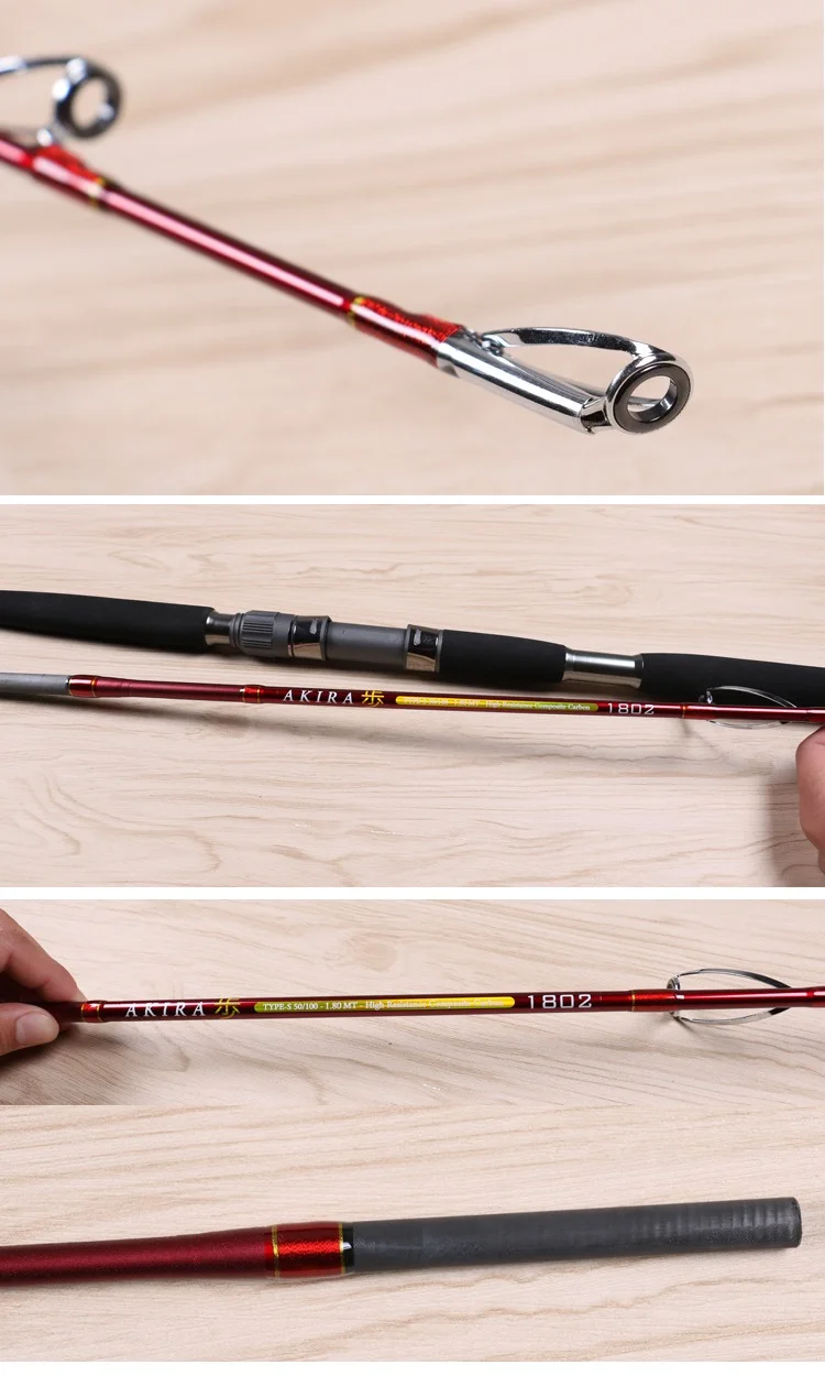 Difícil e Sensível Barco de Pesca Rod para Oceano Super Isca Conjuntos Comprar um Enviar 1m8 2 3 High Quality Esporte e Lazer