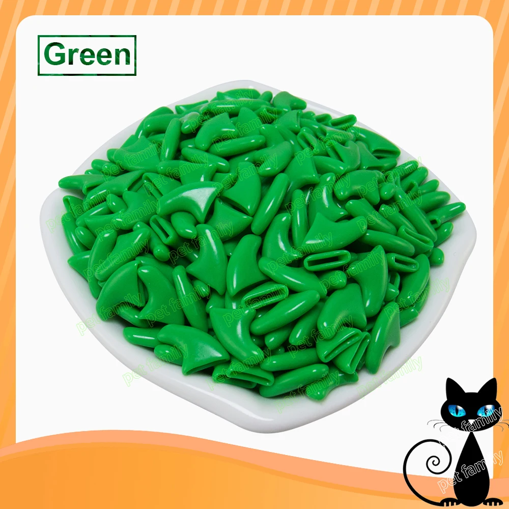 Tapas para uñas de gato, cubiertas suaves para uñas, con pegamento adhesivo y aplicador gratis, 20 unidades por lote 3