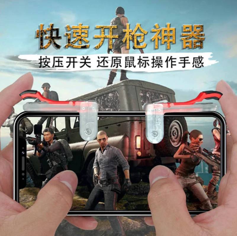 

Mobile Plastic Phone Mobile Gaming Trigger Fire Button Handle for L1R1Shooter Controller gamepad joystick