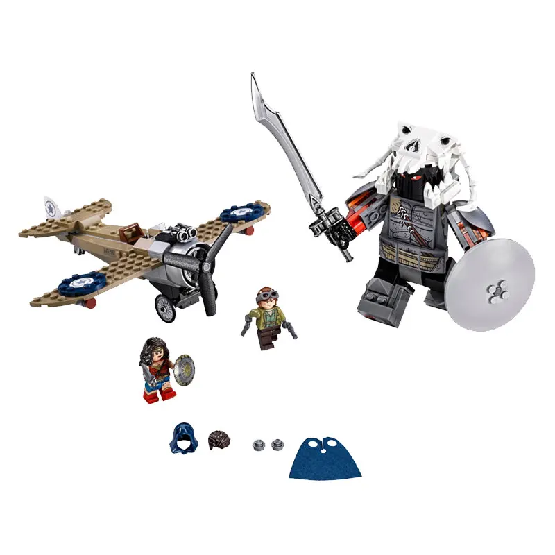 

Legoing DC Super Heroes Wonder Woman Warrior Battle 297PCS 76075 Blocks Batman Model Toys 10744 With Legoings Superheroes Figure