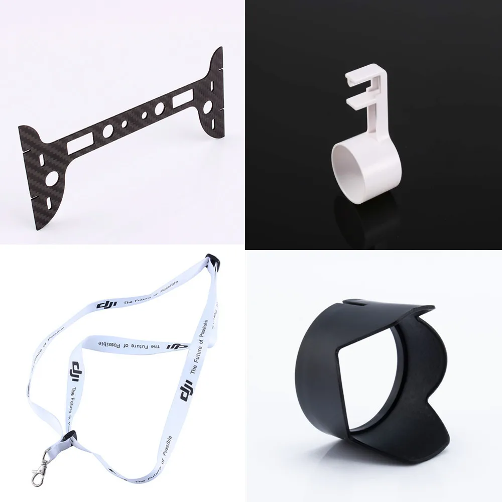 For DJI Phantom 3 CF Gimbal Guard Camera Lens Cover Cap Sun Hood Sunshade Neck Strap