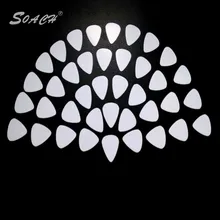 SOACH, новинка, 10 шт./лот, 1,0 мм, белый, высокое качество, медиаторы для гитары, аксессуары для шеи, тюнер, аксессуары для музыкальных инструментов, весло