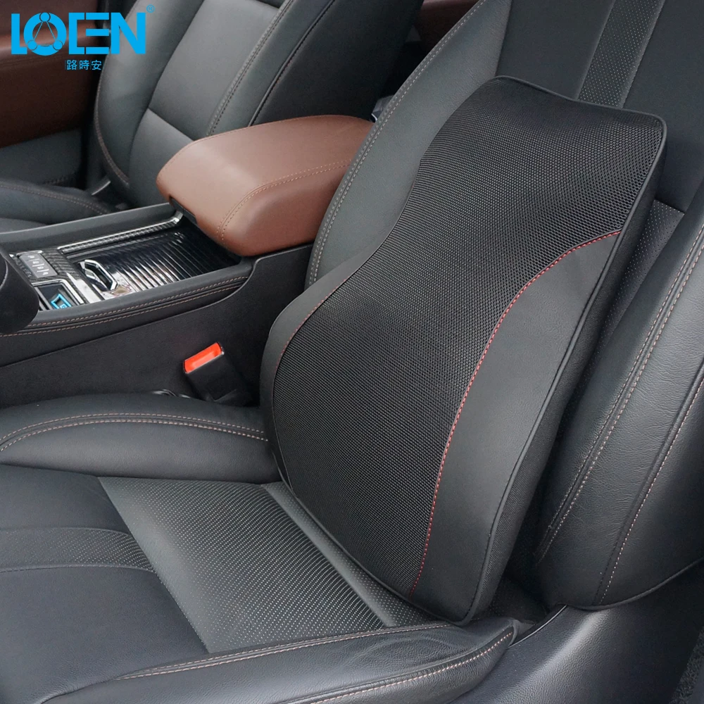 

Memory Foam Auto Lumbar Support PU Leather Car Seat Back Support Cushion Home Office Chair 1PCS Beige Black Brown Coffee Red