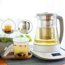 Электрический чайник многофункциональный воды отверждения горшок автоматический утолщение стекло Электрический приготовления чая тушеные