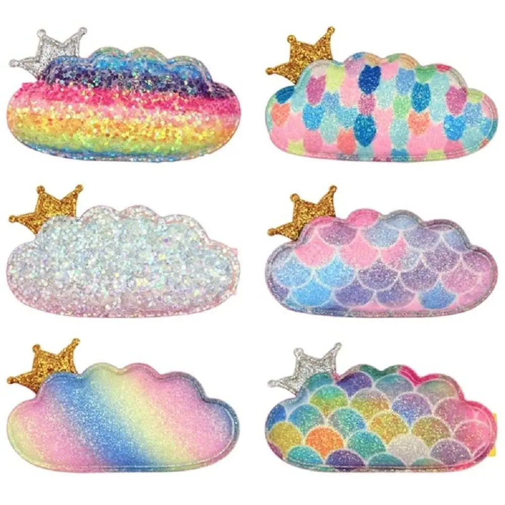 

6PCS/Set New Fashion Cartoon Crown Heart Cute Hairpins Princess Barrettes Hair Clips for Kids Girls Headbands Hair Accessories