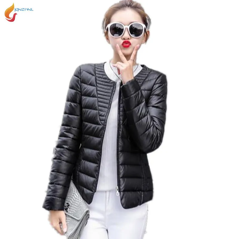 Женская короткая тонкая хлопковая куртка без воротника AD24JQNZHNL новинка 2019|jacket