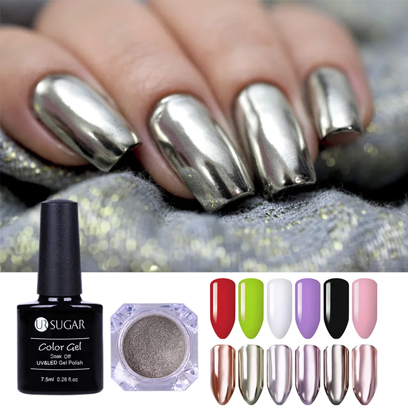 Buy UR SUGAR Nail UV Gel Polish Varnish With Silver