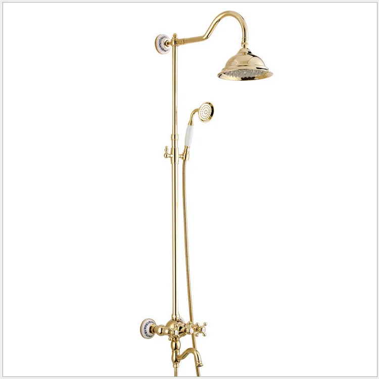 Blue&white porcelain Copper Bath & Shower Faucets Bathroom Sinks,Faucets & Accessories Bathroom Fixture Shower fixed rotatable Blue&white porcelain Copper Bath & Shower Faucets Bathroom Sinks,Faucets & Accessories Bathroom Fixture Shower fixed rotatable
