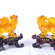 [Цай зла] Смола ремесла имитация нефрита Храбрый Лаки таунхаус фэн-шуй украшения дома