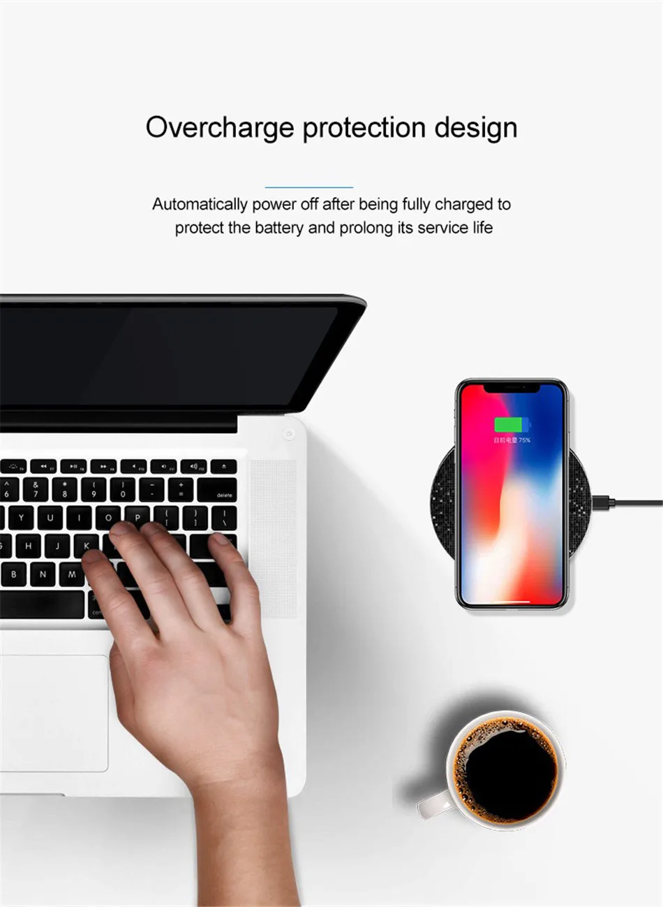 !ACCESS 10W Fast QI Wireless Charging Pad For iPhone X 8 Plus Samsung Galaxy S6 S8 S7 Note 8 Mobile Ultra-thin Wireless Charger (6)