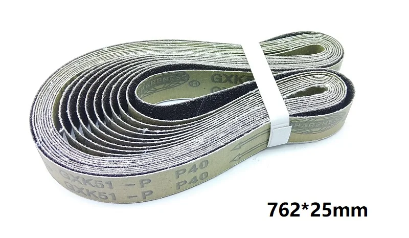 10 шт. 762*25 мм абразивный шлифовальный ремень на металлической машина шлифовальная ленточная GXK51 для сварки поверхности кондиционирования