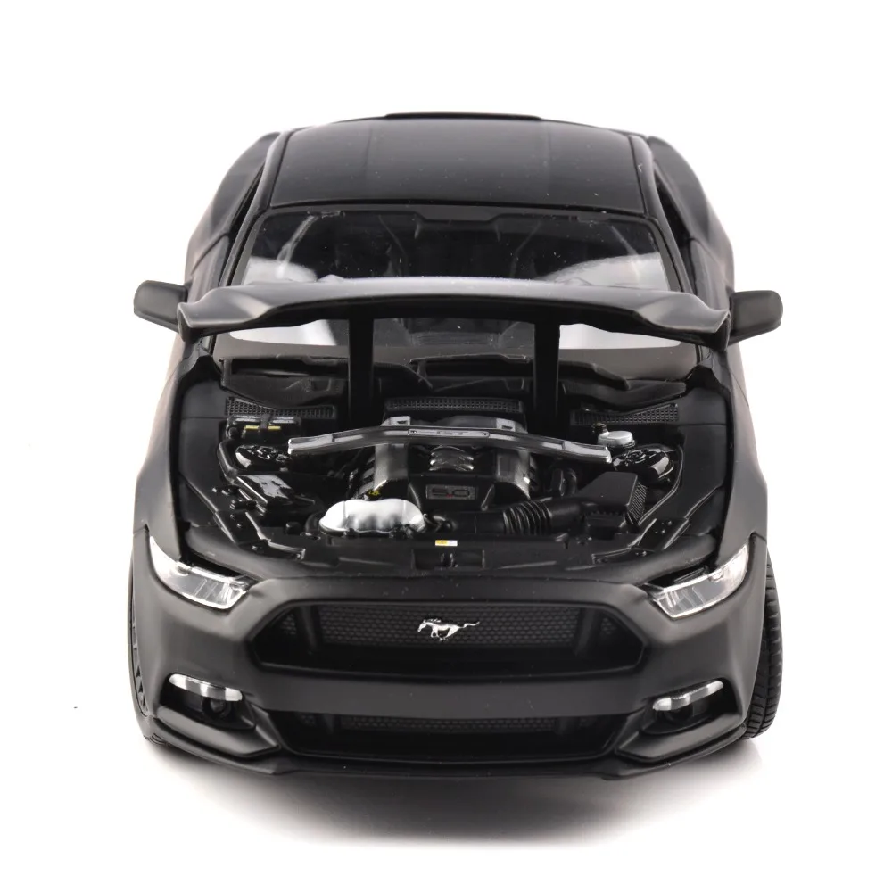 Maisto 1:18 Mustang GT 5.0L американский автомобиль черные модели спортивных автомобилей 26 см Детские литые игрушки Matel автомобильные режимы