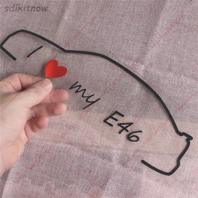 I Love My Car Decal Sticker Styling Door Window Decoration