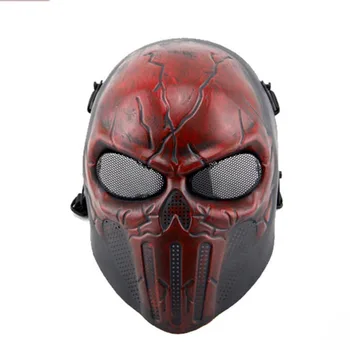

Punisher Chastener Ear-protective Full Face Mask CS Wargame Airsoft Paintball Mask Halloween Wargame Cosplay Movie Prop Mask