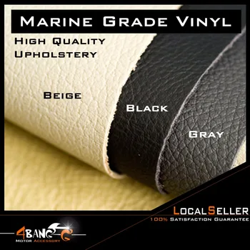 

54"W Auto Car Marine Vinyl Fabric Upholstery Fake Leather Grey/Beige/Black UV Stabilized Waterproof Flexible and Foldable