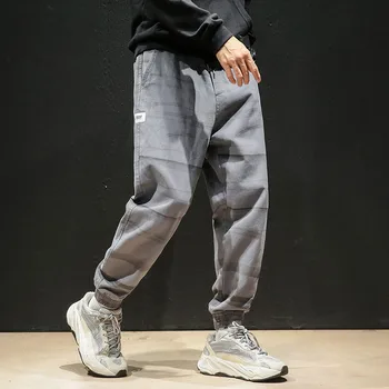 

Brand Casual Harem Pants Men Jogger Stripe pattern Pant Men Fitness Trousers Male Chinese Traditional Harajuku 2019 Autumn Cloth
