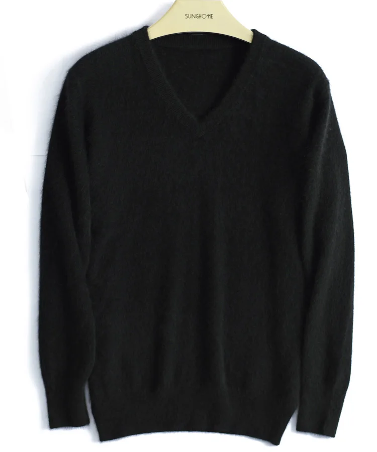 Свитер из натуральной норки и кашемира для мужчин чистый кашемировые пуловеры, свитеры для мужчин цена S276